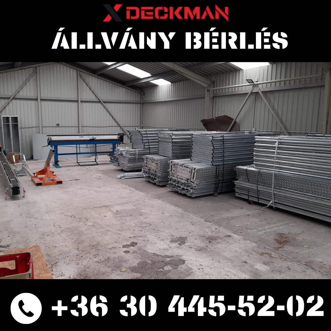 Deckman állvány bérlése