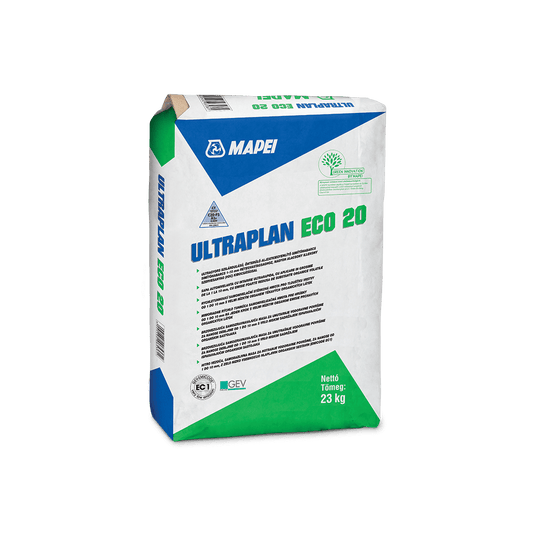 Mapei Ultraplan Eco 20 önterülő aljzatkiegyenlítő simítóhabarcs 1-10 mm-ig(23kg/zsák)